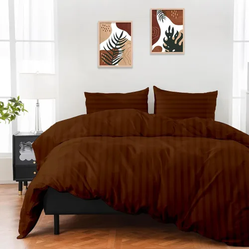 Vista 13 de ARlinen Juego de funda de edredón de tamaño individual, 100% algodón egipcio, juego de ropa de cama de 3 piezas con cierre de cremallera, incluye 1