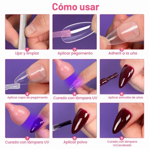 Vista 9 de AORAEM Lámparas LED de uñas de 3 W, lámpara flexible de cuello de cisne de secado rápido + lámpara de uñas recargable de cuello de cisne luz UV
