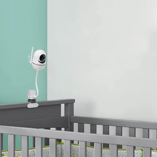 Vista 8 de Soporte flexible para monitor de bebé compatible con HelloBaby HB65/HB6550/HB6558/HB66/HB248, monitor ANMEATE SM935E/SM650, soporte para cámara