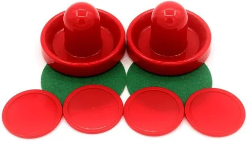 Vista 5 de 8 piezas Air Air Hockey Paddle Puck Puck Reemplazo Mini Slider Pusher Multi Mesa de Juego Accesorios de Repuesto