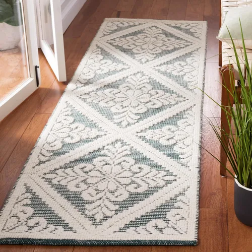 Vista 18 de SAFAVIEH Vermont Collection - Alfombra decorativa de 2 pies 3 pulgadas x 4 pies, color marfil, lana hecha a mano, ideal para zonas de alto tráfico