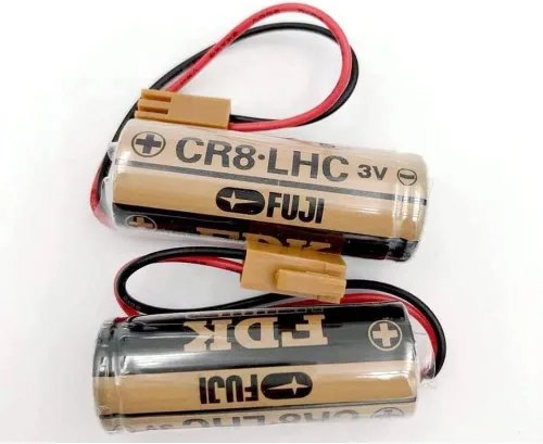 Vista 3 de CR8-LHC - Batería de litio de repuesto para Fuji FDK CR8-LHC CR8-LHC, batería de respaldo con enchufe marrón