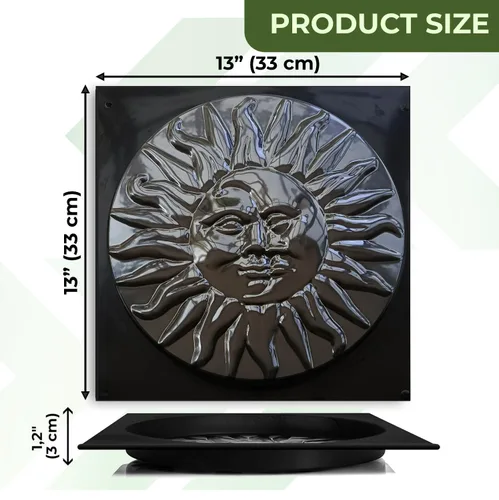 Vista 4 de Sun Moon Garden Stone Stepping Mold Pathmaker Molde de hormigón - Adoquines de hormigón prefabricados de piedra de sol