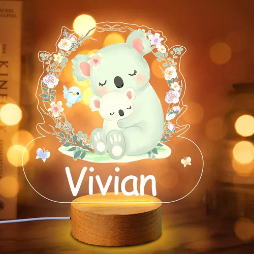 Vista 10 de Luz nocturna con nombre personalizado para niños, lámpara de luz nocturna personalizada para bebé, decoración de habitación de niños, regalos