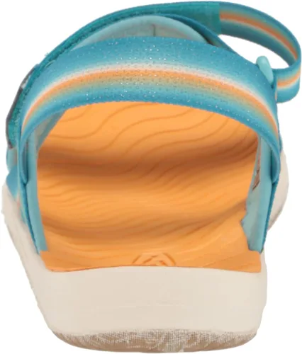 Vista 3 de KEEN Correa trasera Elle unisex para niños, plataforma casual y puntera abierta