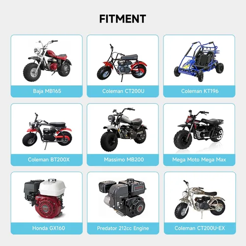 Vista 6 de FVRITO VM22 Carburador de Carrera de Rendimiento para Predator 212cc 196cc Coleman CT200U BT200X KT196 Mini Bike Go Kart GX160 GX200 6.5HP OHV Motor
