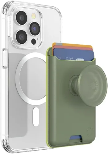 Vista 13 de PopSockets Softgoods - Cartera de teléfono con agarre expandible y anillo adaptador para MagSafe, soporte para tarjetas de teléfono, compatible