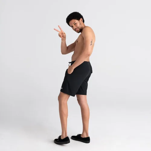 Vista 4 de Saxx Betawave 2N1 Boardie - Pantalones cortos de natación para hombre con soporte de bolsa, pantalones cortos con forro de malla y bolsillos