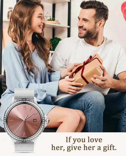 Vista 8 de Reloj inteligente para hombres y mujeres (respuesta/hacer llamadas), relojes inteligentes Bluetooth para iPhone, Android, iOS, IP68, impermeable