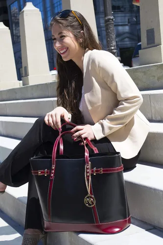 Vista 5 de McKlein Serafina - Bolso de piel para mujer con bolsillo para tablet