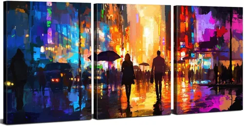 Vista 11 de AIYISU 3 piezas de arte de pared de cocina con copas de vino para decoración de pared del comedor Cuadros de copas de vino en teja, gris y oro