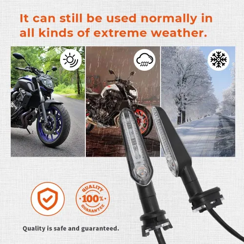 Vista 4 de motoparty Luz de señal de giro LED para Yamaha MT07 Tracer 700 XJ6 FZ6 MT09 900 MT10 YZF R1 R3 R6 R6S FZ6 FZ1 FZ Fazer FZ6R FZ07 FZ8 FZ09 TMAX MT-09
