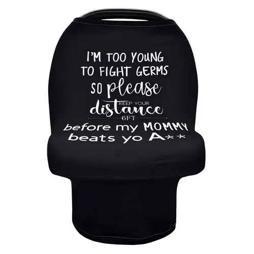 Vista 7 de Funda de lactancia para recién nacido, multiuso, para cochecito de bebé, unisex, para bebé, niño y niña (animal 2)