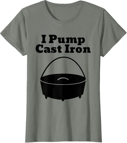 Vista 12 de I Pump - Camiseta de hierro fundido para cocinar al horno holandés