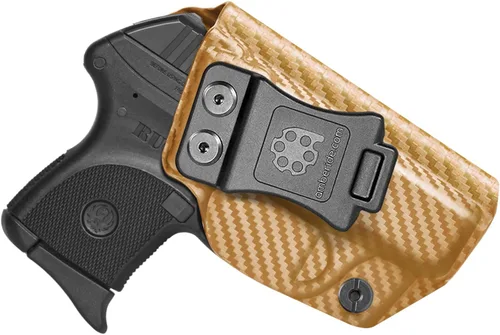 Vista 13 de Amberide IWB Kydex Holster for Ruger LCP .380, Concealed Carry, No Optic/No Laser, Adjustable Cant, Posi-Click Retention, Made in USA