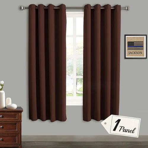 Vista 9 de Rose Home Fashion Cortinas opacas para puerta corrediza, oscurecimiento de la habitación, cortinas con aislamiento térmico para sala de estar