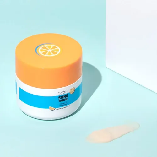 Vista 5 de Elizabeth Mott ¡Sure Thing! Hidratante de vitamina C – Combate arrugas y manchas oscuras, crema hidratante de ceramida en gel – Ligero y no graso
