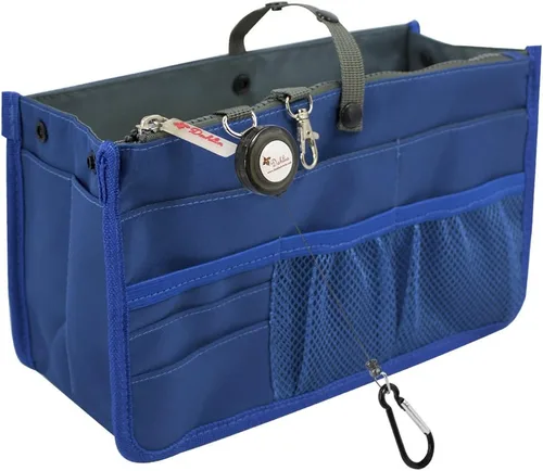 Vista 7 de Dahlia - Organizador de bolso rígido con compartimentos, 21 componentes (modelo patentado)