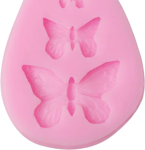 Vista 6 de Molde de mariposa de silicona para Chololate Mariposa Fondant Candy Molds Molde para hornear pasteles caseros DIY