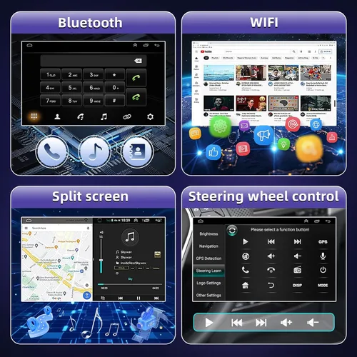 Vista 7 de Radio de actualización 5G para Ford F150 F-150 2009-2014 con CarPlay Android Auto, pantalla táctil IPS de 9 pulgadas, reproductor de radio de coche