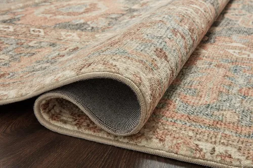 Vista 35 de Loloi Margot - Alfombra de área terracota/laguna de 7'-6" x 9'-6