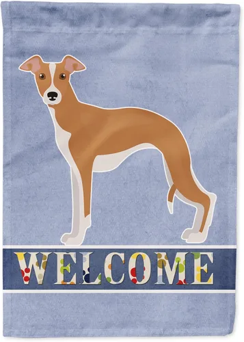 Vista 59 de Caroline's Treasures CK3645GF Bandera de bienvenida de bulldog inglés para jardín, bandera decorativa para patio exterior, obras de arte de patio