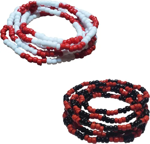 Vista 2 de Handmade 7 pcs Bandera Necklace set Santeria Elekes Collares de Bandera Obatala Shango Elegua Ogun Ochosi Yemaya Oshun