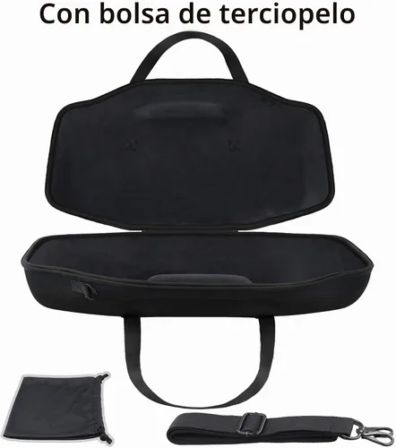 Vista 2 de co2CREA Funda rígida para altavoz Bluetooth portátil JBL Boombox 4, color Estuche negro