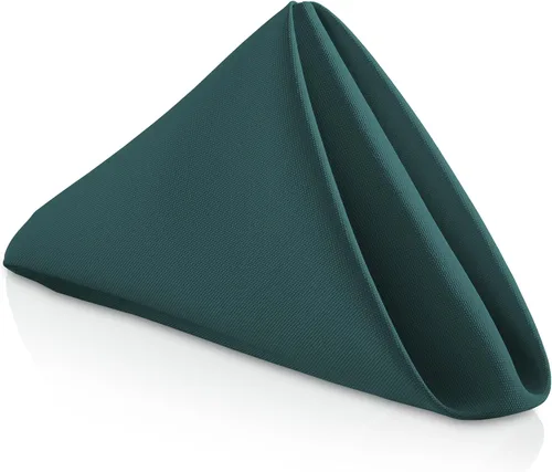Vista 16 de Lann de Linens – 1 Docena de 20 en. Gamuza Cena Servilletas W/Hemmed bordes – varios colores disponibles Azul bebé