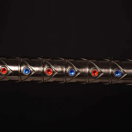 Vista 5 de SV Espada de anime hecha a mano para cosplay, espada mística de tigre-gato, espada mística, espada de presagios, ojo de Thundera/Tygra, varios