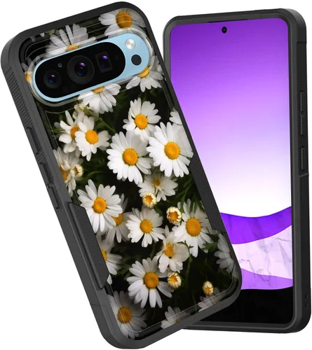 Vista 19 de Funda para Pixel 6A, funda híbrida de doble capa resistente a prueba de golpes de policarbonato duro de silicona suave TPU para Google Pixel 6A