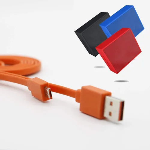 Vista 5 de Aquelo Cable de carga USB de alimentación rápida para JBL Altavoz Bluetooth inalámbrico Auriculares Auriculares MicroUSB, 3.3 pies y naranja