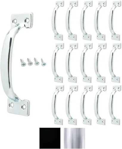 Vista 8 de Brainerd manija para puerta 5-3/4 pulgadas B6610 color negro con tornillos, B6610