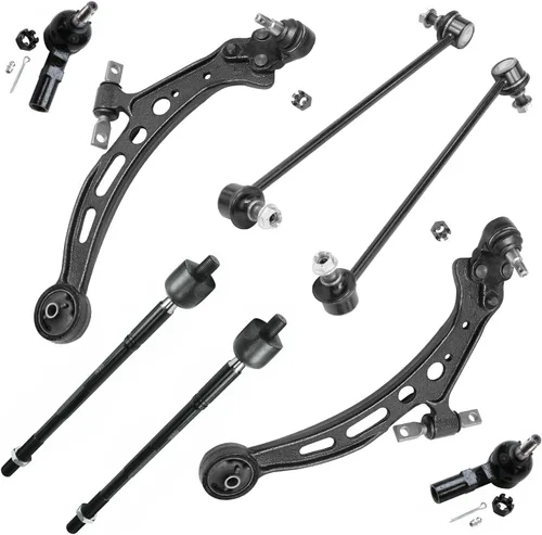 Vista 264 de Detroit Axle - Kit de brazos de control de extremo de 8 piezas para Toyota 2001-2003 Highlander 2002-2003 Camry Lexus ES300, 2 conjuntos de brazos