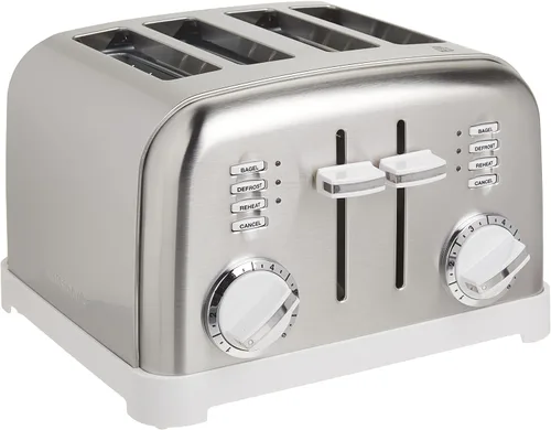 Vista 5 de Cuisinart CPT-180BKS Tostadora Clásica de 4 Rebanadas, Negro/Acero Inoxidable