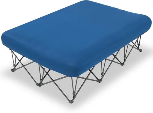 Vista 8 de KAMPKEEPER - Cama de Campamento, Camas de Campamento para Adultos, Cama Plegable de Campamento con Colchón de Aire Inflable y Bolsa de Transporte