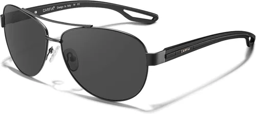 Vista 10 de CARFIA Aviator Polarized Sunglasses for Women UV400 Protection CA3210 Lente degradado azul