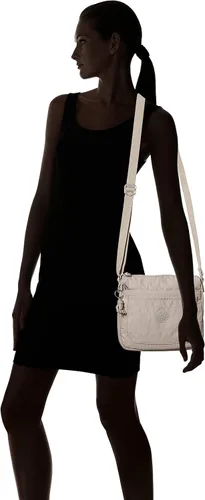 Vista 6 de Kipling Bolso cruzado Sebastian para mujer, Gris