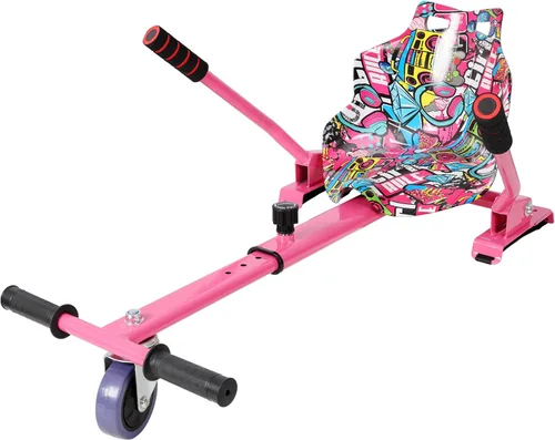 Vista 10 de Accesorio de asiento para aeropatineta de 6.5 a 10 pulgadas, kit de conversión de JULYFOX Buggy Go Kart, rueda giratoria, longitud ajustable