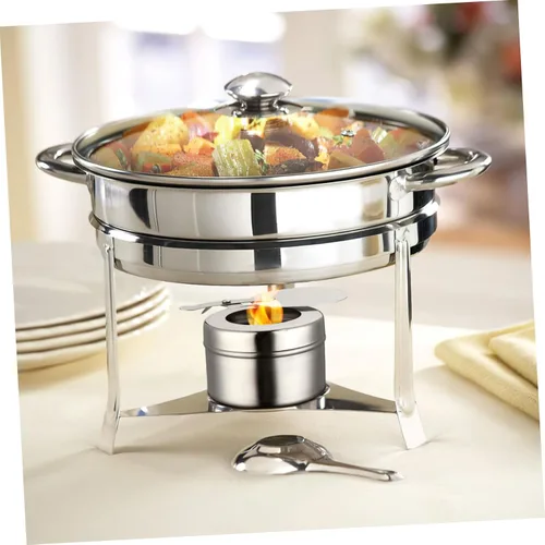 Vista 4 de DOITOOL Soporte para latas de combustible de acero inoxidable, 2 unidades, latas de combustible para calentador de alimentos, soporte de combustible
