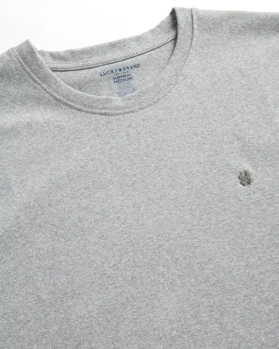 Vista 3 de Lucky Brand Camiseta básica de manga corta con cuello redondo para hombre