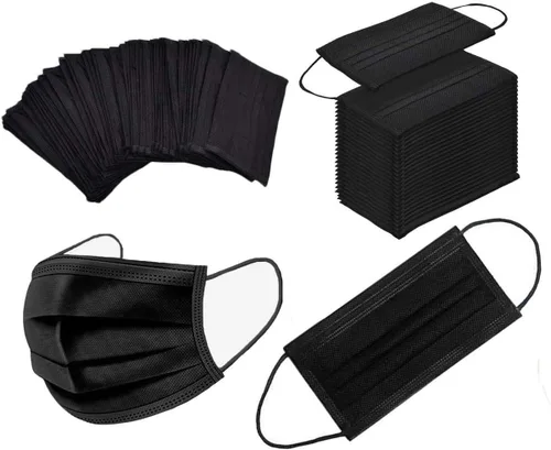 Vista 3 de Exdream - Mascarilla desechable de 3 capas (negro) (50 piezas)
