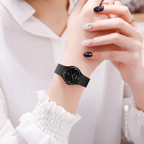 Vista 3 de SKMEI Reloj impermeable para mujer, reloj de pulsera para mujer, vestido casual, analógico, de cuarzo, para mujer