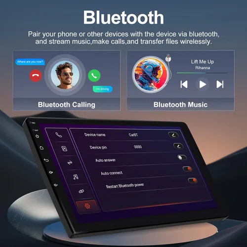 Vista 4 de 9 pulgadas IPS pantalla táctil Android 14 coche estéreo para Mazda 3 2010-2013 con CarPlay inalámbrico y Android Auto 4 Core 32GB radio de coche