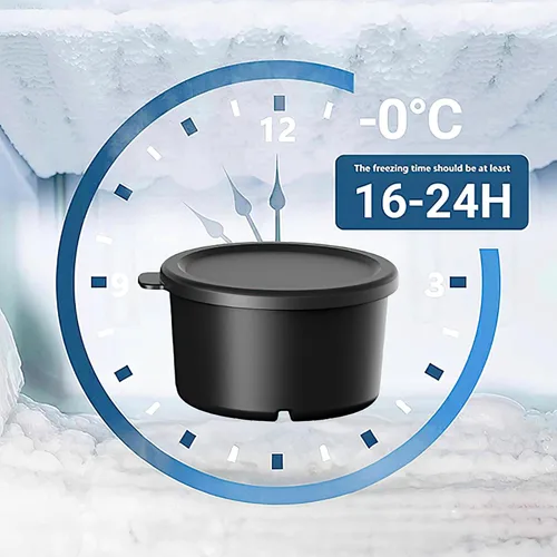 Vista 3 de Accesorio de molde de hielo para afeitado KitchenAid, moldes de hielo de plástico reutilizables con tapas para accesorio de afeitadora de hielo