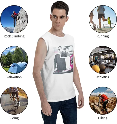 Vista 9 de Soda Stereo Nada Personal Tank Top Shirt Man's Summer Sleeveless Casual Tops Fitness Vest