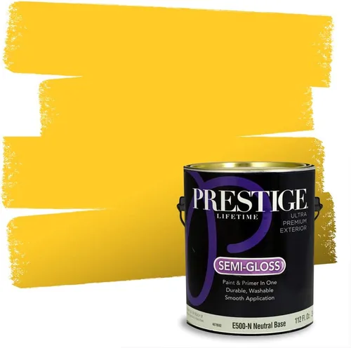 Vista 157 de PRESTIGE Pinturas de pintura exterior e imprimación en uno, 1 galón, plano, combinación comparable de Benjamin Moore* Pila de heno