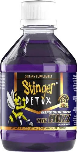 Vista 5 de Stinger Detox Buzz - Bebida extra fuerte 5X, sabor a uva, 8 onzas líquidas, paquete de 2