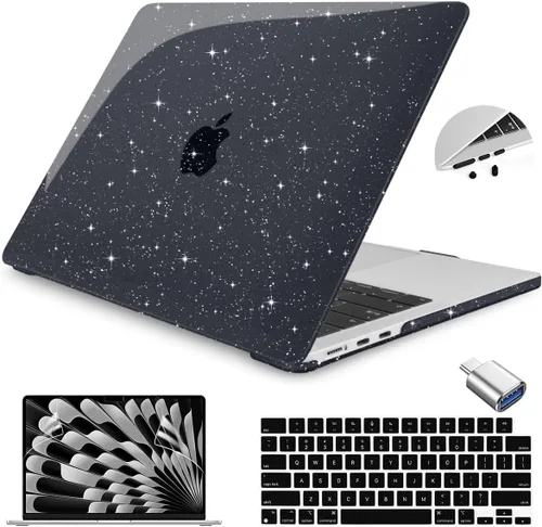 Vista 25 de Teryeefi Compatible con M4 M3 M2 MacBook Air de 15 pulgadas 2024 2023 Funda Modelo A3241 A3114 A2941 con Pantalla Liquid Retina, Cubierta Protectora