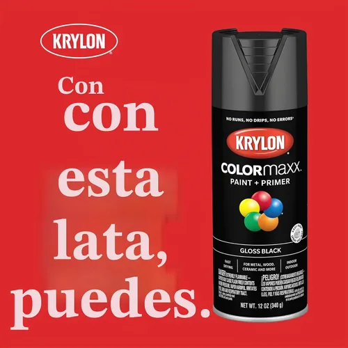 Vista 10 de Krylon K05554007 COLORmaxx Pintura en aerosol y base para uso en interiores y exteriores, color almendra satinada, 12 onzas (paquete de 1)